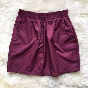 American Apparel Burgundy Tulip Mini Skirt - size large